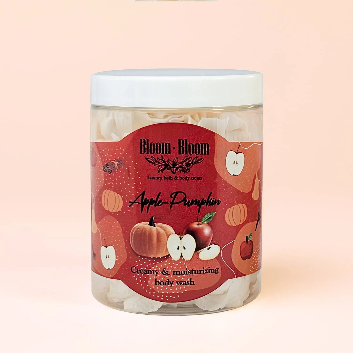Kρεμώδες ενυδατικό αφρόλουτρο Apple-Pumpkin - Bloom-Bloom Luxury Bath & Body treats