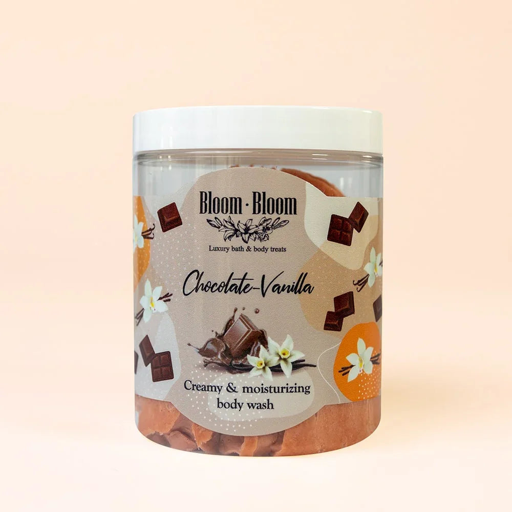 Κρεμώδες ενυδατικό αφρόλουτρο Chocolate-Vanilla - Bloom-Bloom Luxury Bath & Body treats