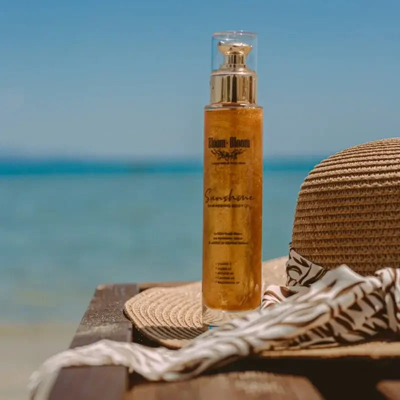 Sunshine Shimmer Body Oil Χρυσό & ΔΩΡΕΑΝ το Body Mist - Bloom-Bloom Luxury Bath & Body treats