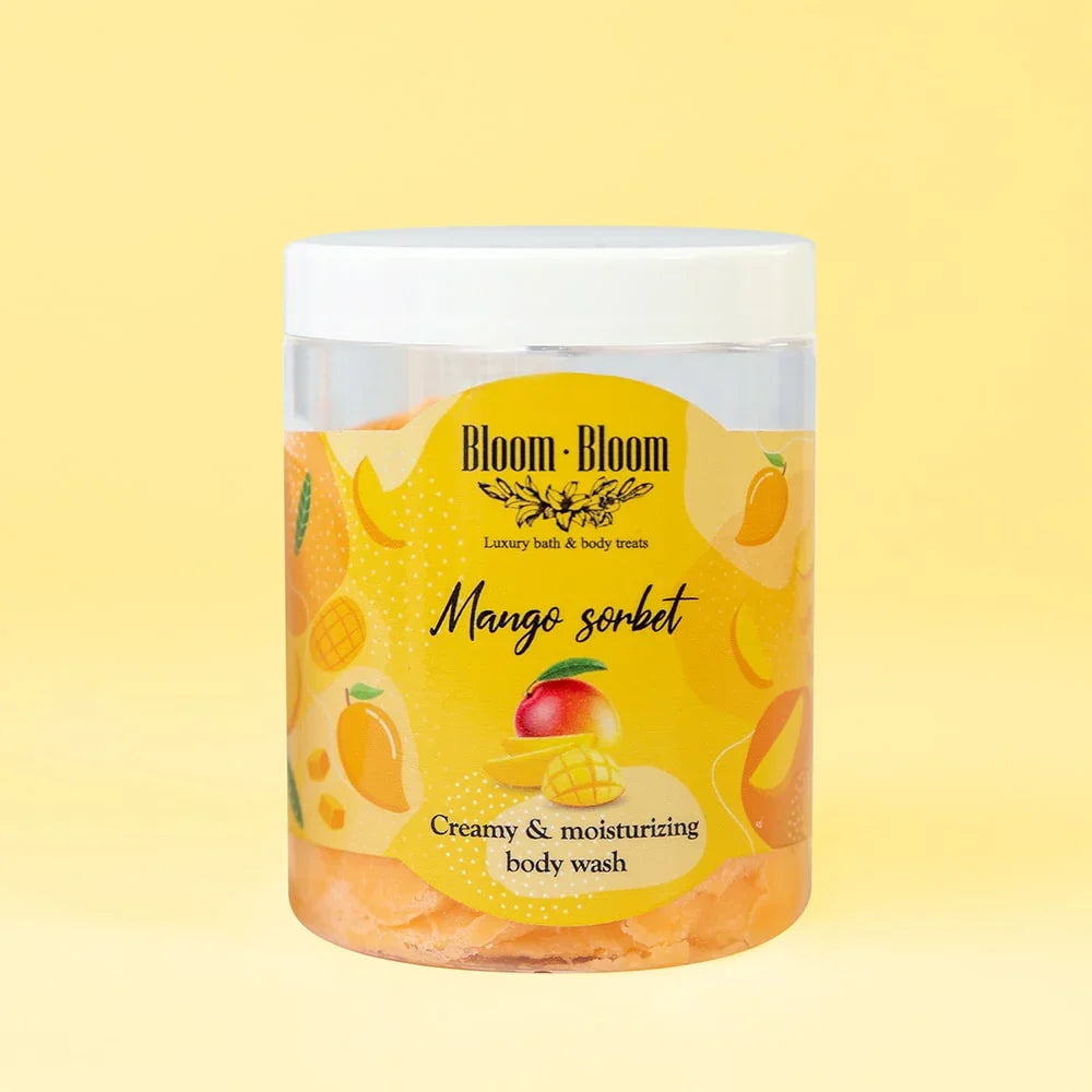 Kρεμώδες ενυδατικό αφρόλουτρο Mango Sorbet - Bloom-Bloom Luxury Bath & Body treats