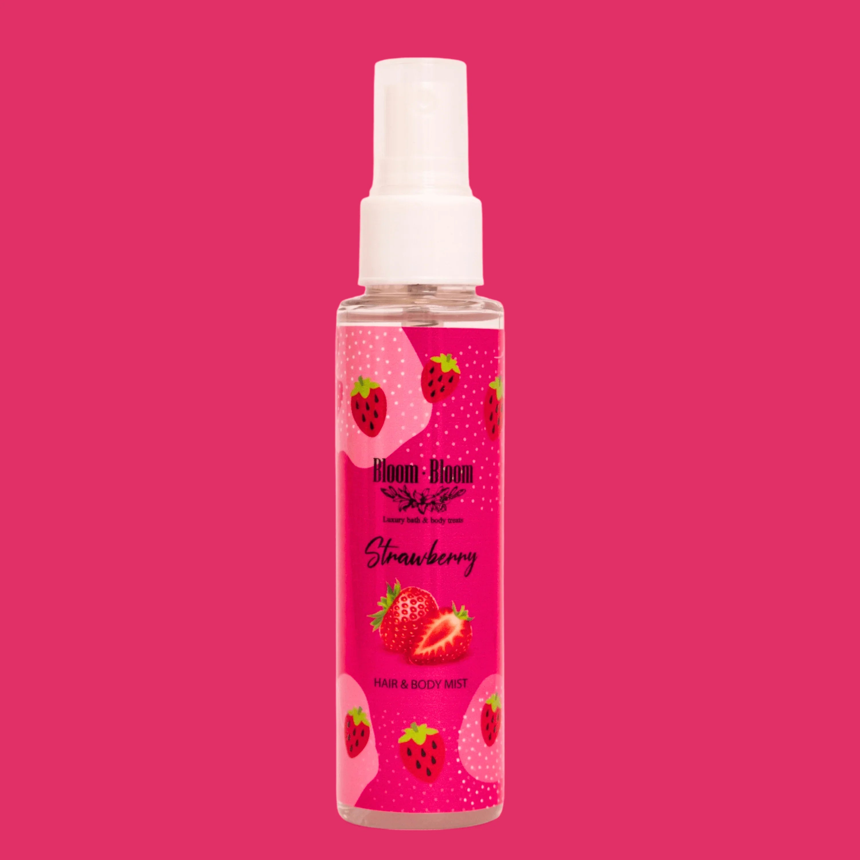 Hair & Body Mist Strawberry - Bloom-Bloom Luxury Bath & Body treats