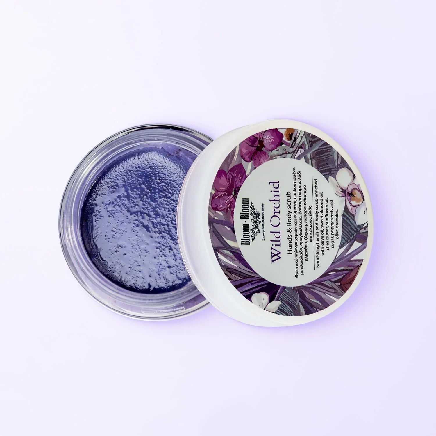 Πήλινγκ χεριών και σώματος Wild Orchid - Bloom-Bloom Luxury Bath & Body treats