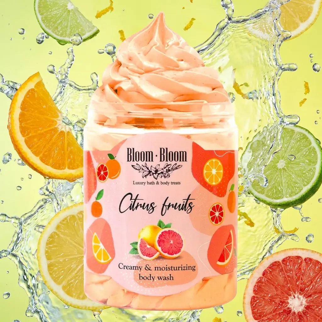 Bloom-Bloom Luxury Bath & Body treats Citrus Fruits creamy & moisturizing body wash with shea butter, 250gr.