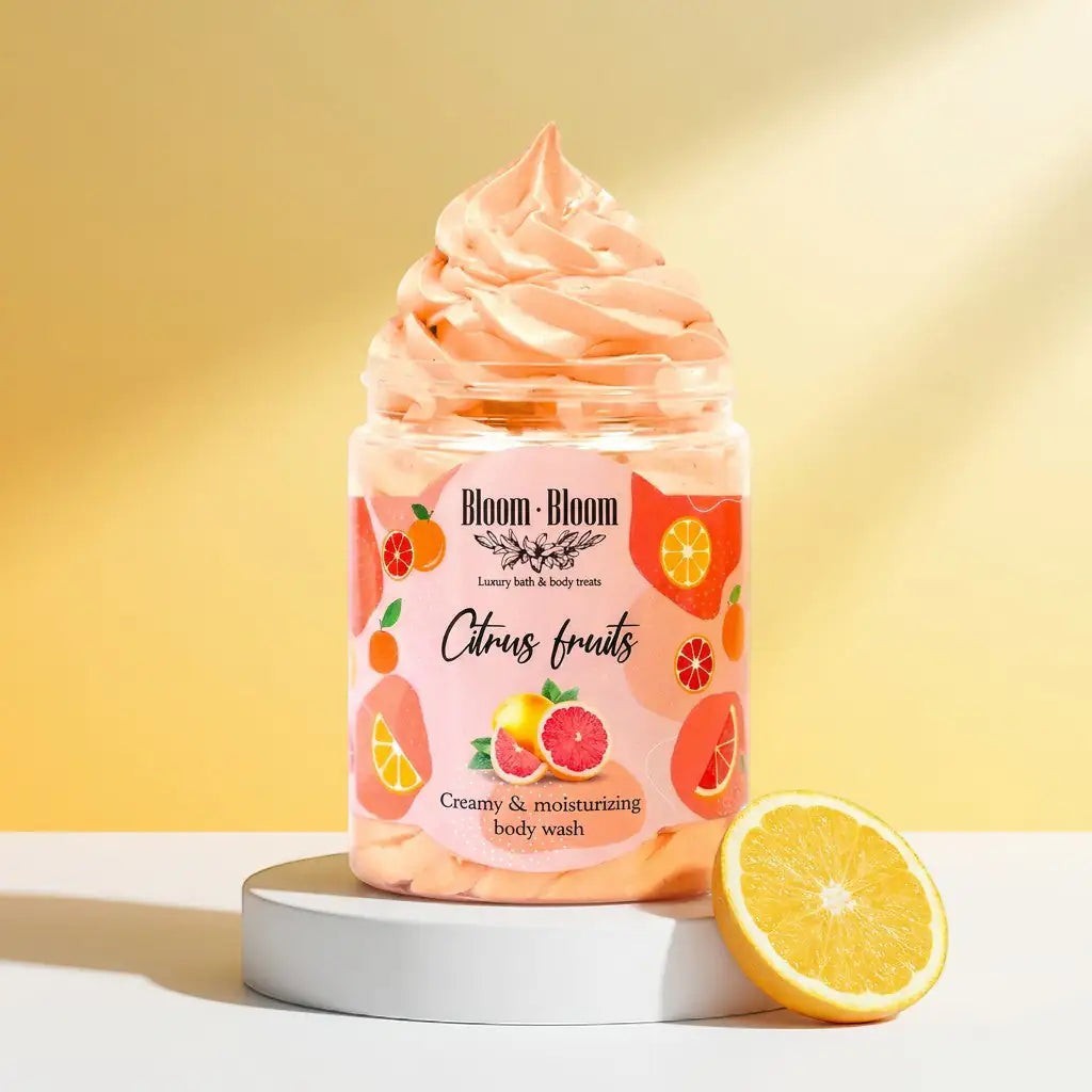 Bloom-Bloom Luxury Bath & Body treats Citrus Fruits creamy & moisturizing body wash with shea butter, 250gr.