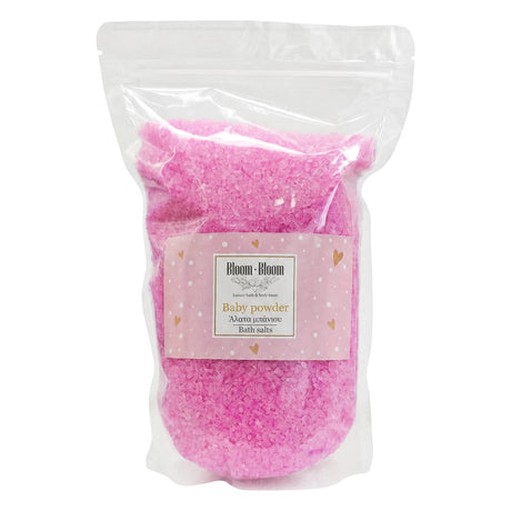 Αρωματικά άλατα Baby Powder 1kg - Bloom-Bloom Luxury Bath & Body treats