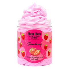 Σαπουνοπαγωτό Strawberry | Κρεμώδες Αφρόλουτρο με Βούτυρο Καριτέ | 250gr