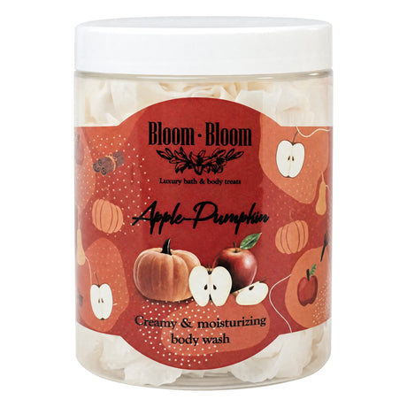 Σαπουνοπαγωτό Apple-Pumpkin 250gr κλειστό βάζο - Bloom-Bloom Luxury Bath & Body treats