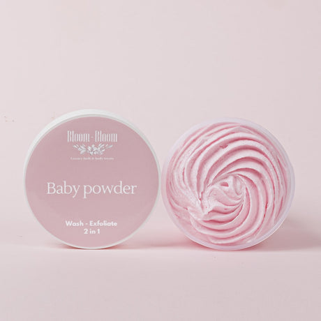Bubble Scrub Baby Powder.