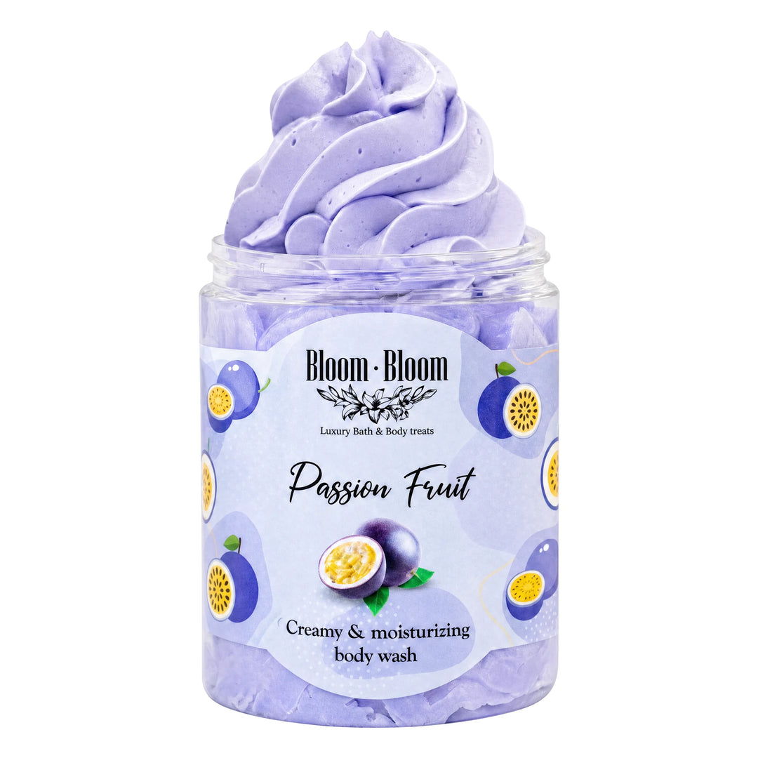 Σαπουνοπαγωτό Passion Fruit | Κρεμώδες Αφρόλουτρο με Βούτυρο Καριτέ | 250gr