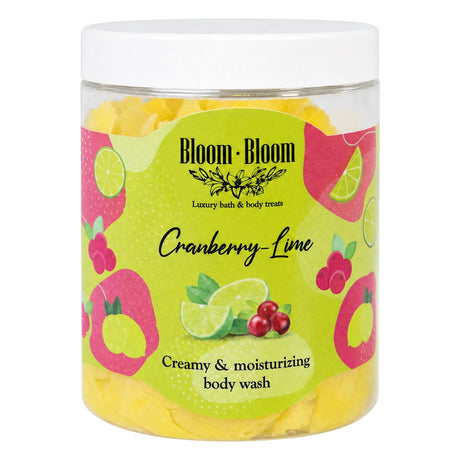 Σαπουνοπαγωτό Cranberry-Lime 250gr κλειστό βάζο - Bloom-Bloom Luxury Bath & Body treats