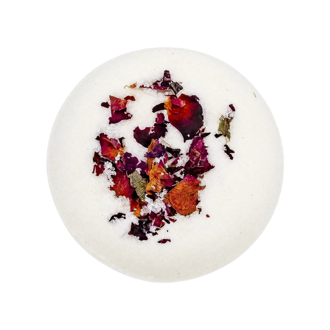 Bath bomb Rose με Έλαιο Καρύδας & Αμυγδάλου | 115gr