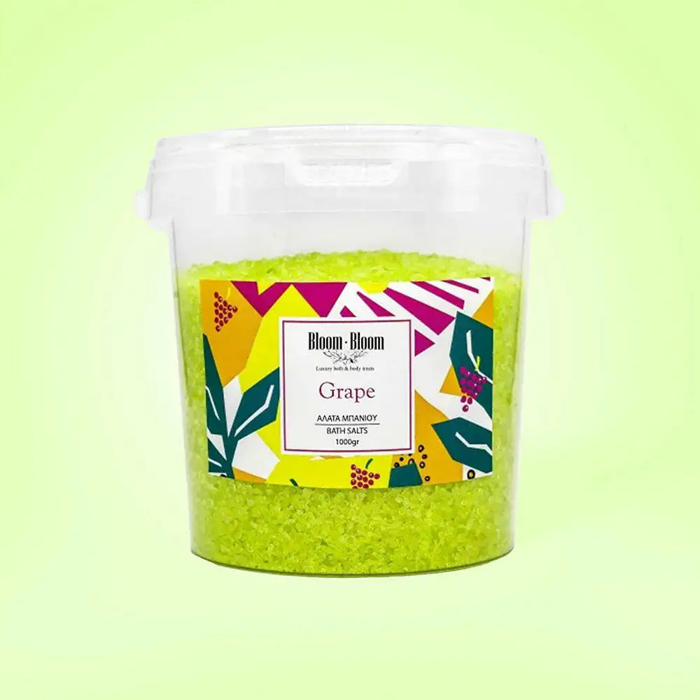 Αρωματικά άλατα Grape 1kg - Bloom-Bloom Luxury Bath & Body treats