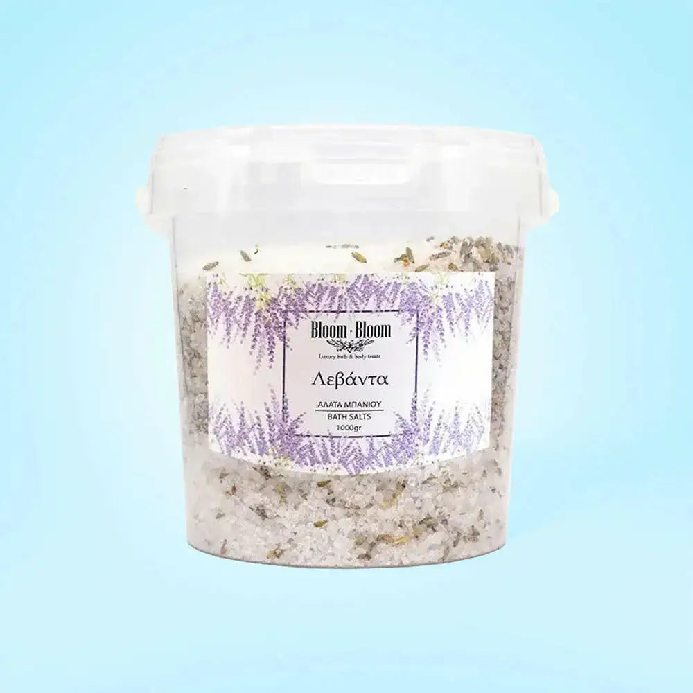 Αρωματικά άλατα Λεβάντα 1kg - Bloom-Bloom Luxury Bath & Body treats