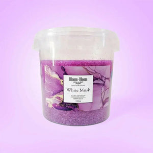 Αρωματικά άλατα White Musk 1kg - Bloom-Bloom Luxury Bath & Body treats