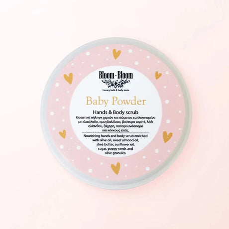 Πήλινγκ χεριών και σώματος Baby Powder - Bloom-Bloom Luxury Bath & Body treats