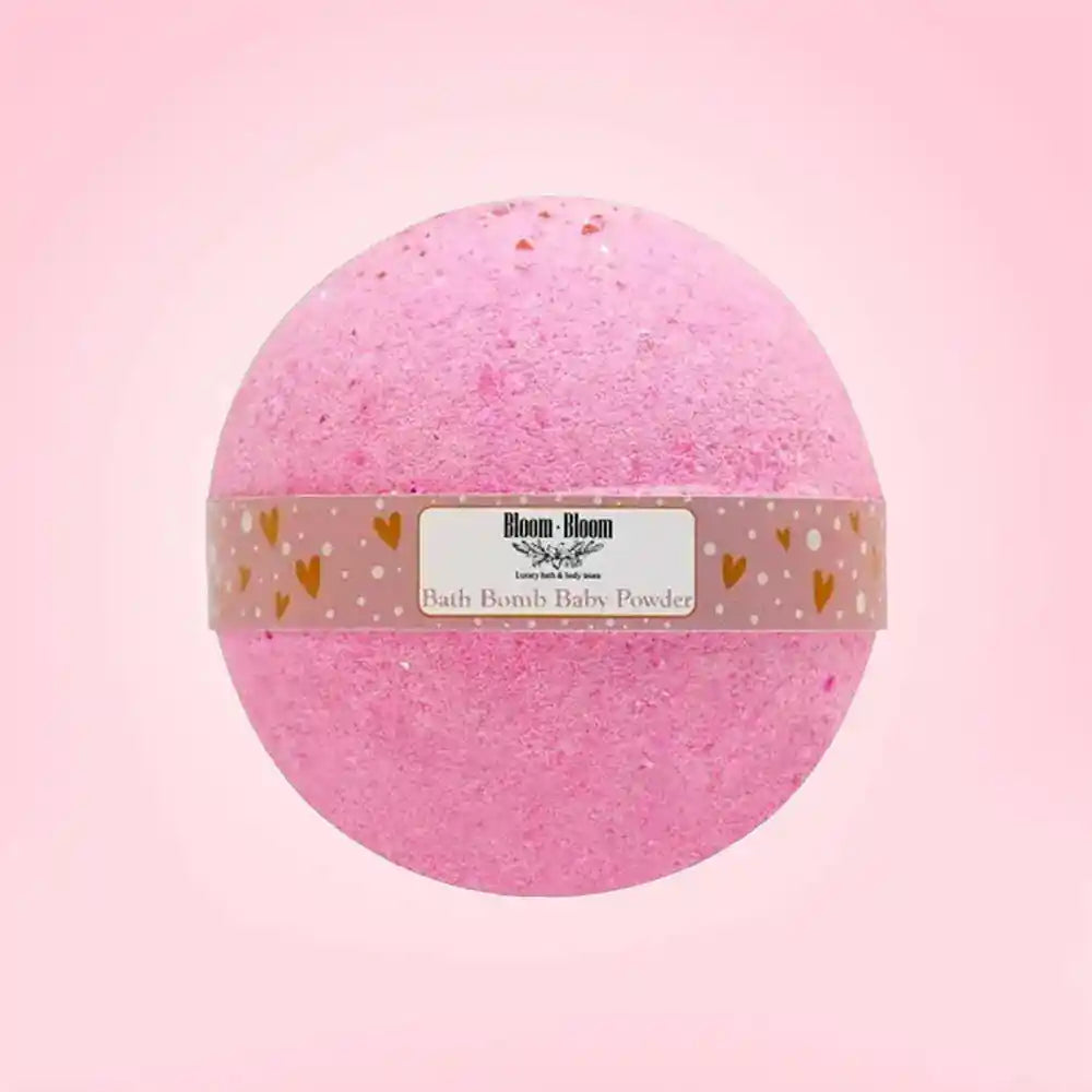 Bath bomb Baby Powder με Έλαιο Καρύδας & Αμυγδάλου | 250gr