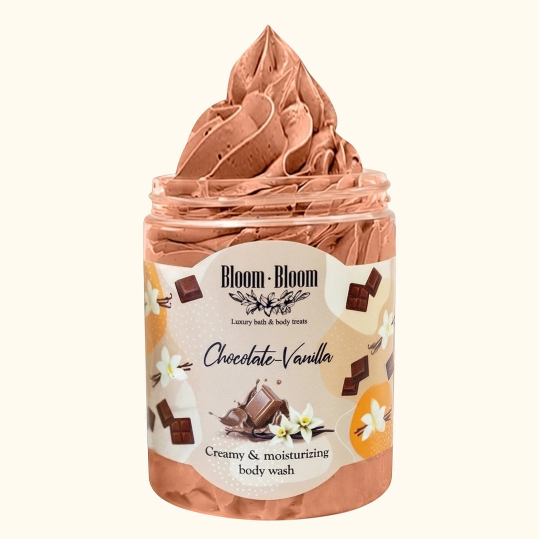 Σαπουνοπαγωτό Chocolate-Vanilla | Κρεμώδες Αφρόλουτρο με Βούτυρο Καριτέ | 250gr