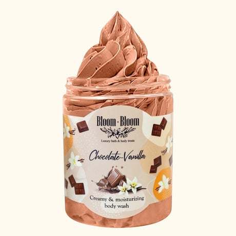 Σαπουνοπαγωτό Chocolate-Vanilla Κρεμώδες Αφρόλουτρο με Βούτυρο Καριτέ | 250gr