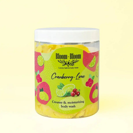 Σαπουνοπαγωτό Cranberry-Lime Κρεμώδες Αφρόλουτρο με Βούτυρο Καριτέ | 250gr