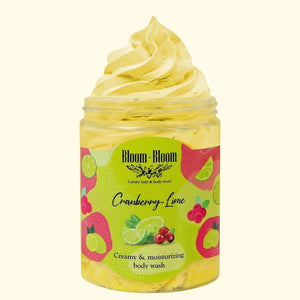 Σαπουνοπαγωτό Cranberry-Lime Κρεμώδες Αφρόλουτρο με Βούτυρο Καριτέ | 250gr