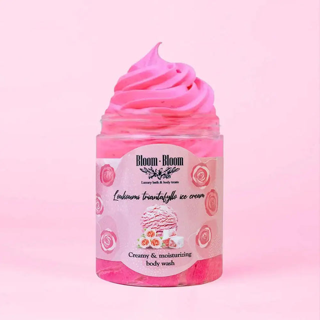 Σαπουνοπαγωτό Λουκούμι-Tριαντάφυλλο - Bloom-Bloom Luxury Bath & Body treats