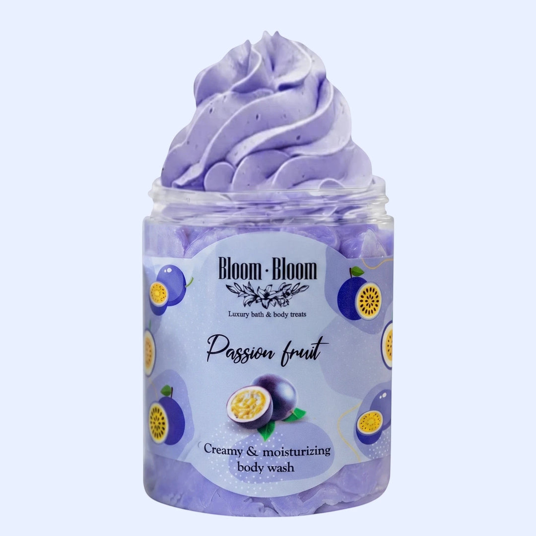 Σαπουνοπαγωτό Passion Fruit | Κρεμώδες Αφρόλουτρο με Βούτυρο Καριτέ | 250gr