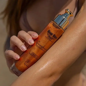 Sunshine Shimmer Body Oil & Hair & Βody Mist Μπρονζέ - Bloom-Bloom Luxury Bath & Body treats