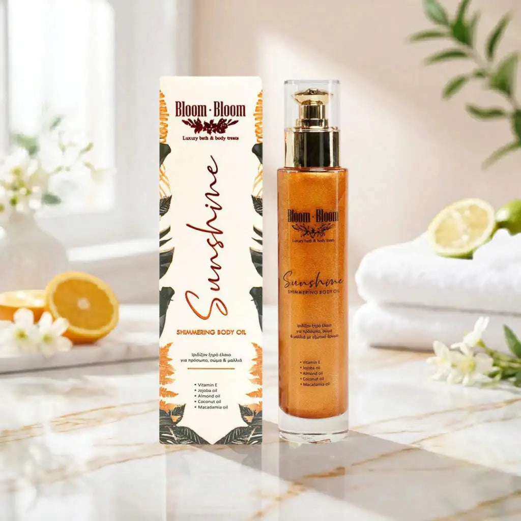Sunshine Shimmer Body Oil & Hair & Βody Mist Μπρονζέ (Σετ)