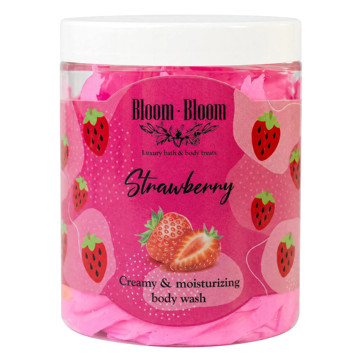 Σαπουνοπαγωτό Strawberry | Κρεμώδες Αφρόλουτρο με Βούτυρο Καριτέ | 250gr