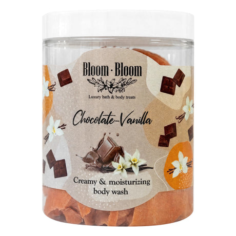 Σαπουνοπαγωτό Chocolate-Vanilla 250gr κλειστό βάζο - Bloom-Bloom Luxury Bath & Body treats