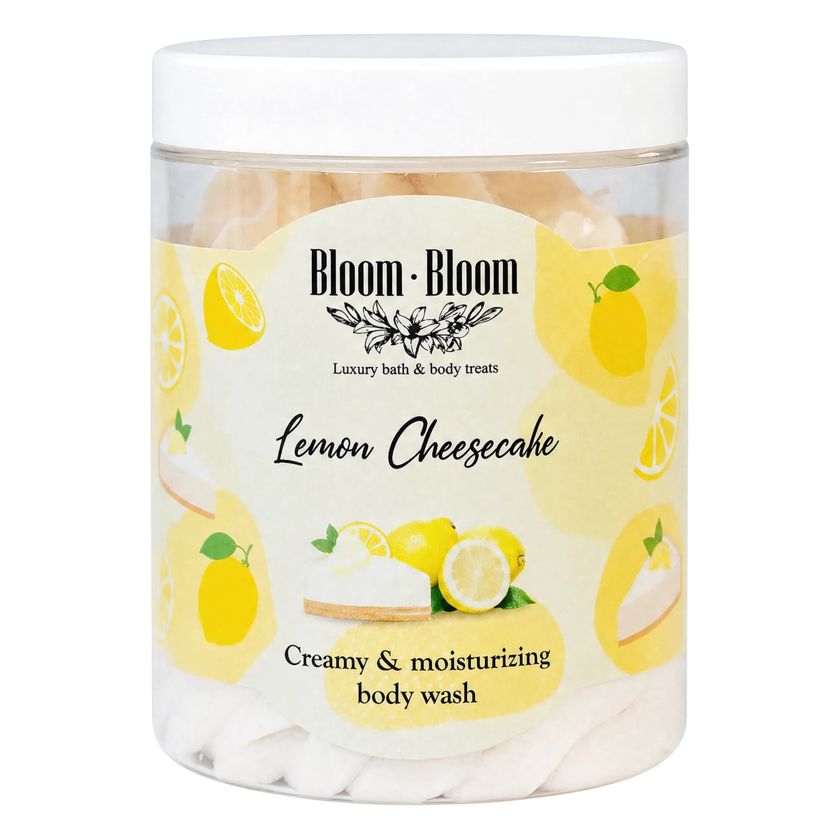 Σαπουνοπαγωτό Lemon Cheesecake | Κρεμώδες Αφρόλουτρο με Βούτυρο Καριτέ | 250gr