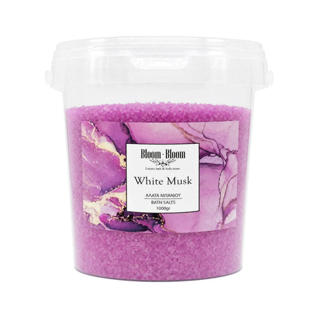 Αρωματικά άλατα White Musk 1kg - Bloom-Bloom Luxury Bath & Body treats