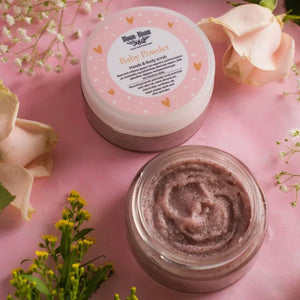 Πήλινγκ χεριών και σώματος Baby Powder - Bloom-Bloom Luxury Bath & Body treats