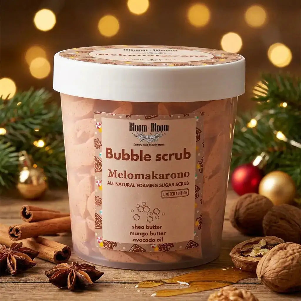 Bubble Scrub Melomakarono - Αφρόλουτρο & Scrub με Mango Butter | 280gr