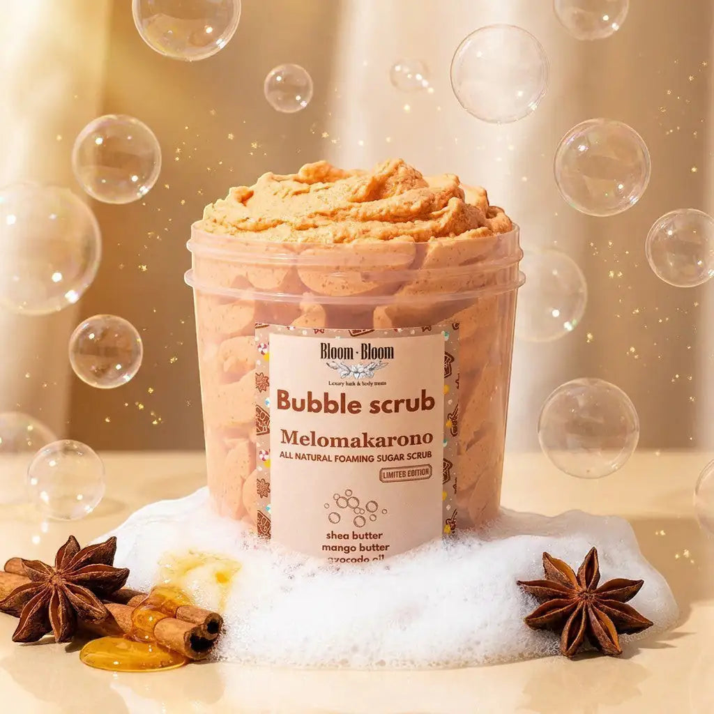 Bubble Scrub Melomakarono - Αφρόλουτρο & Scrub με Mango Butter | 280gr