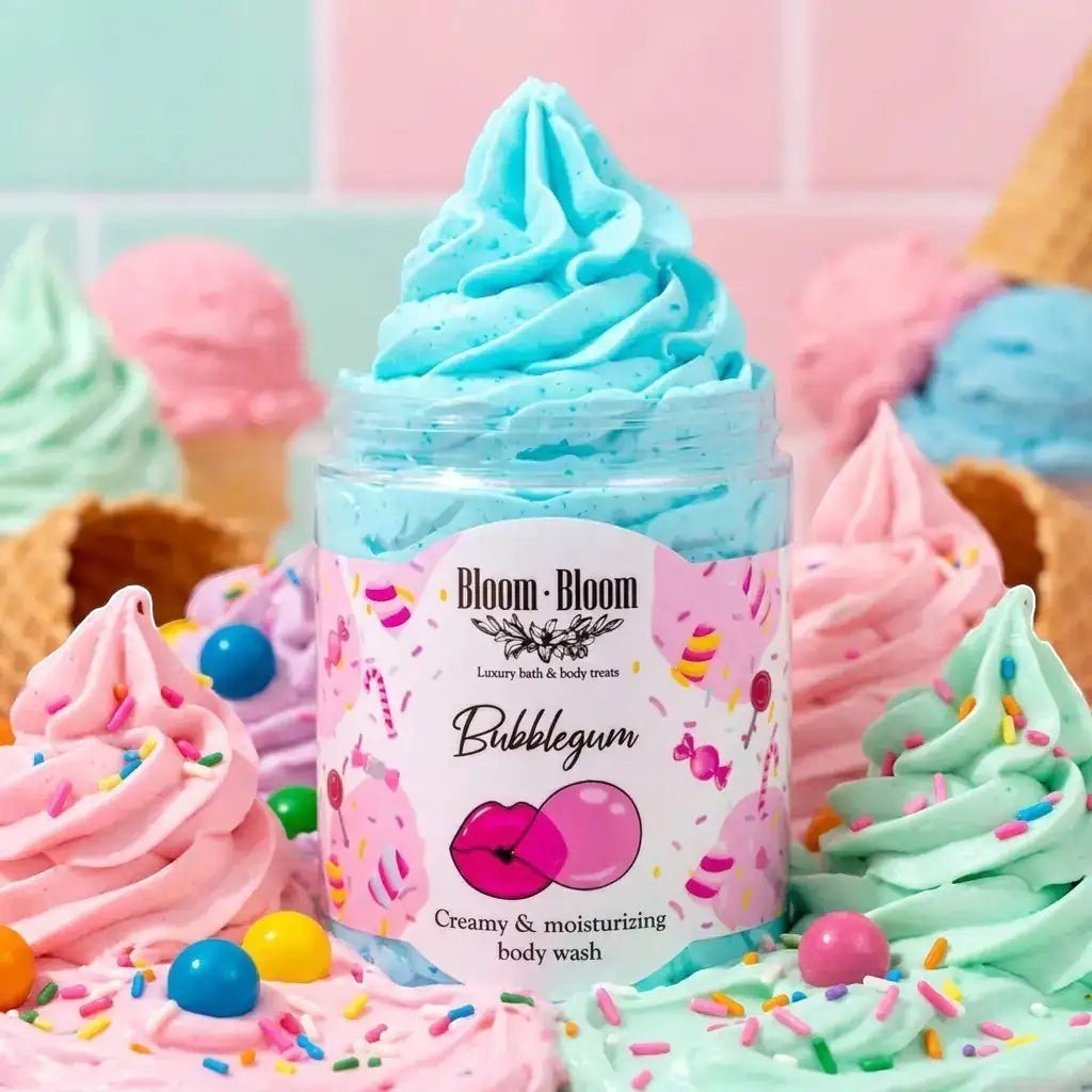 Σαπουνοπαγωτό Bubblegum | Κρεμώδες Αφρόλουτρο με Βούτυρο Καριτέ | 250gr