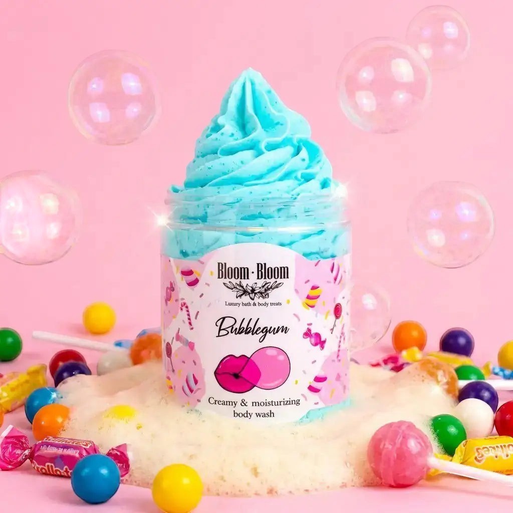Σαπουνοπαγωτό Bubblegum | Κρεμώδες Αφρόλουτρο με Βούτυρο Καριτέ | 250gr