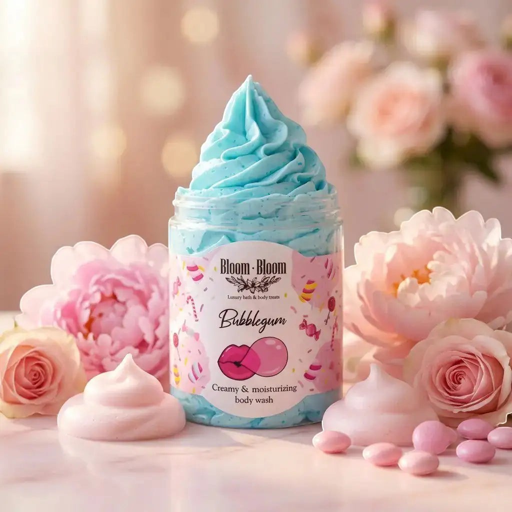 Σαπουνοπαγωτό Bubblegum | Κρεμώδες Αφρόλουτρο με Βούτυρο Καριτέ | 250gr