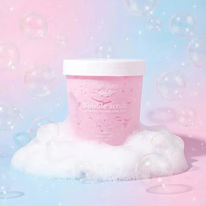 Bloom-Bloom Luxury Bath & Body treats pink foaming sugar scrub with mango butter, shea butter, and avocado oil. 280gr.