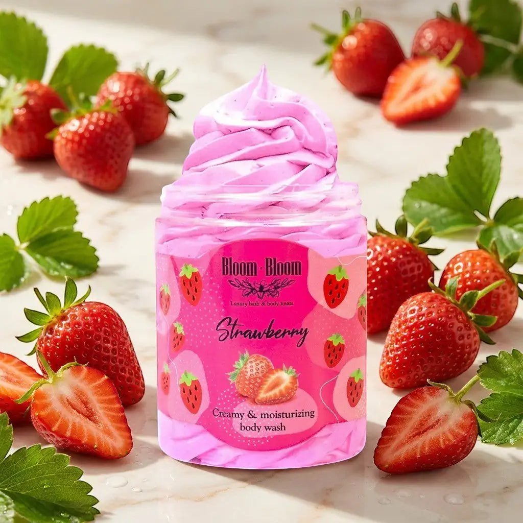 Bloom-Bloom Luxury Bath & Body treats Strawberry creamy & moisturizing body wash with shea butter, 250gr