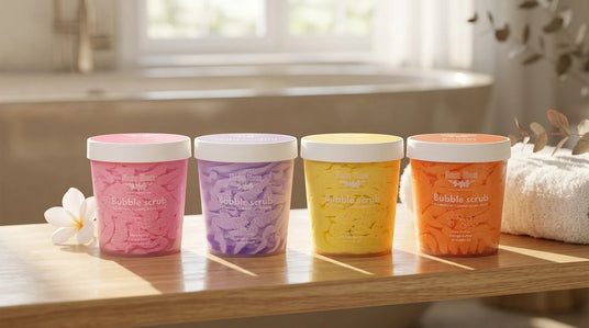 Bubble Scrub Melomakarono 2-σε-1 Αφρόλουτρο & Scrub με Mango Butter | 280gr