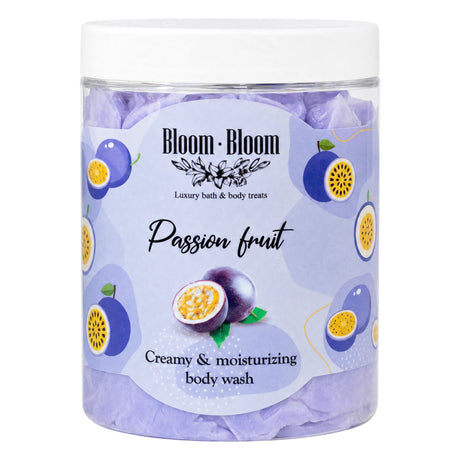 Σαπουνοπαγωτό Passion Fruit 250gr κλειστό βάζο - Bloom-Bloom Luxury Bath & Body treats