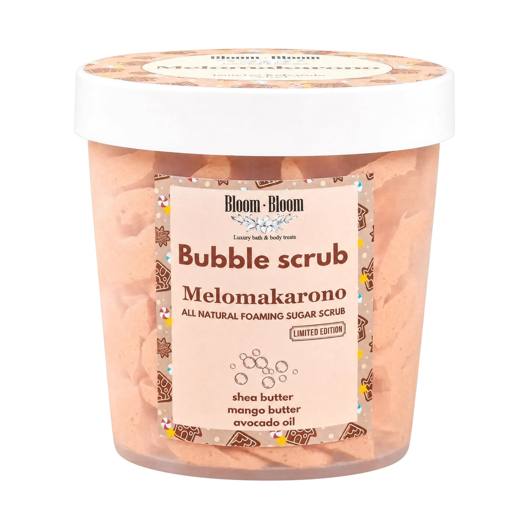 Bubble Scrub Melomakarono - Αφρόλουτρο & Scrub με Mango Butter | 280gr