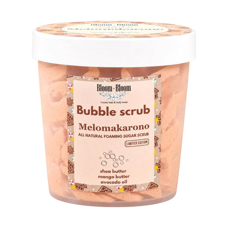 Bubble Scrub Melomakarono 280gr - Bloom-Bloom Luxury Bath & Body treats