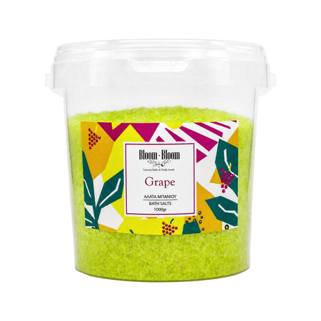 Αρωματικά άλατα Grape 1kg - Bloom-Bloom Luxury Bath & Body treats