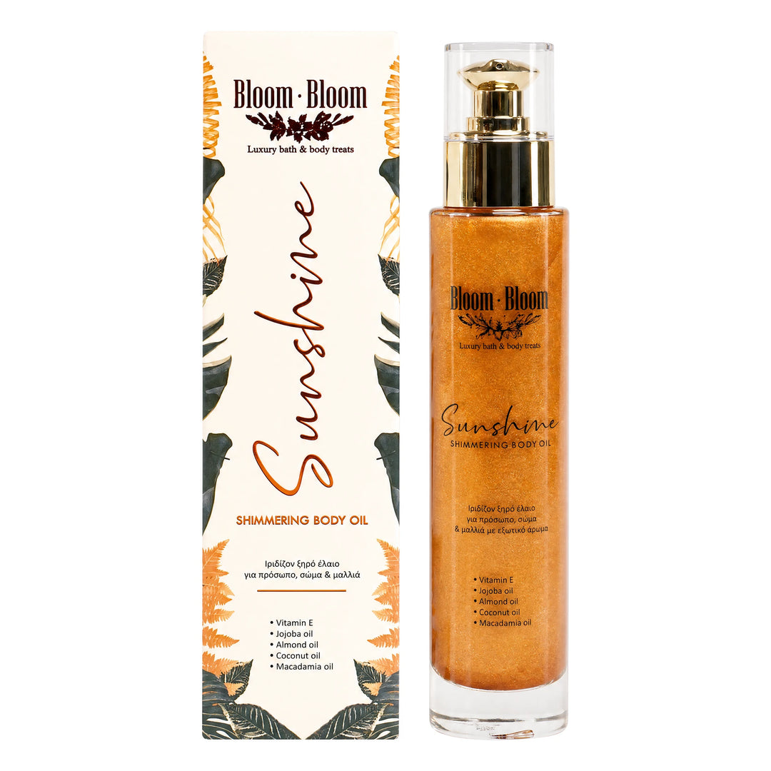 Sunshine Shimmer Body Oil & Hair & Βody Mist Μπρονζέ (Σετ)