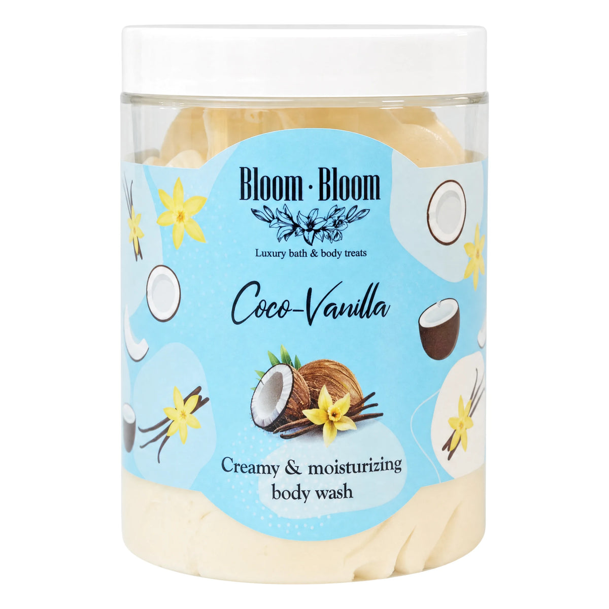Σαπουνοπαγωτό Coco Vanilla | Κρεμώδες Αφρόλουτρο με Βούτυρο Καριτέ | 250gr