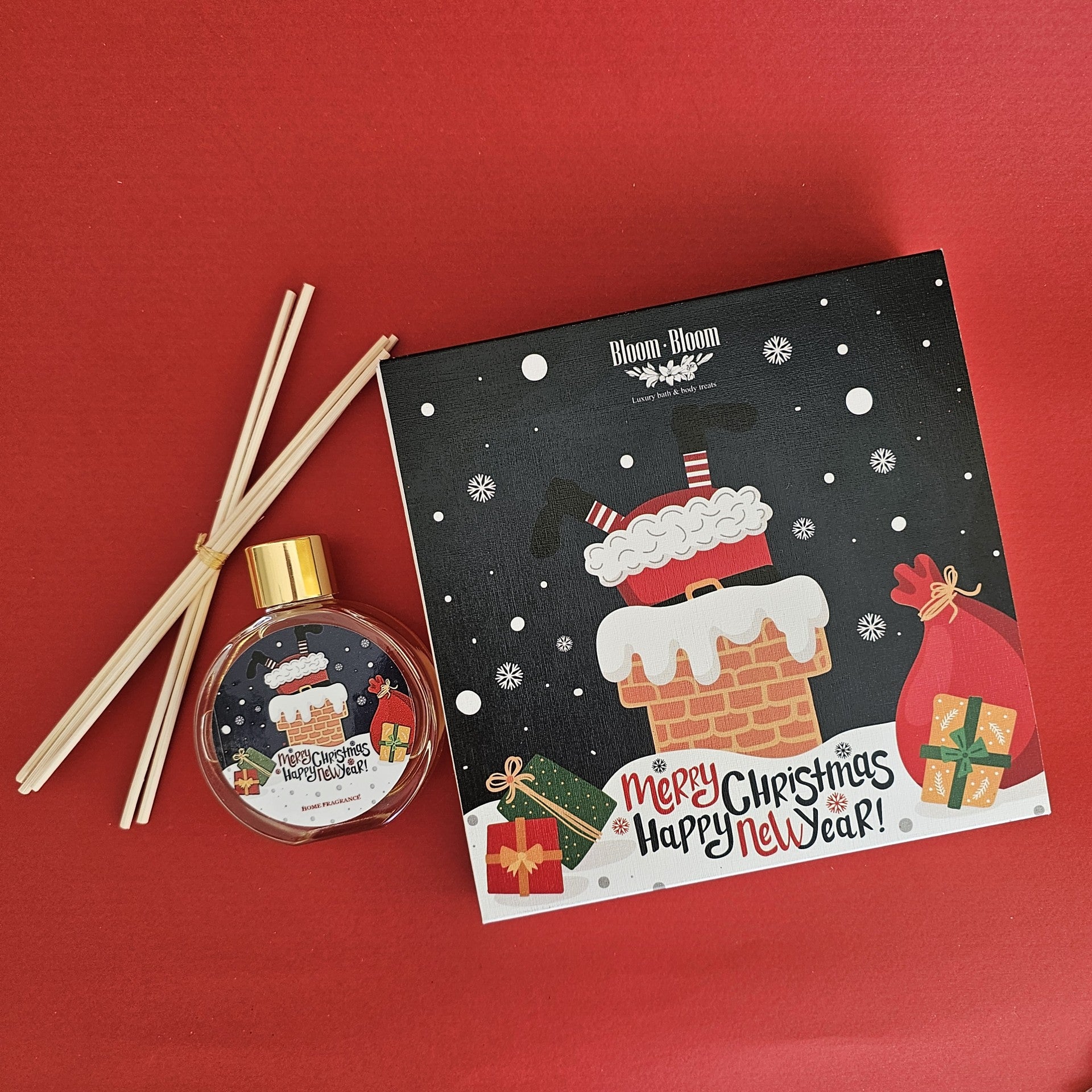 Make a wish Santa Xmas gift box