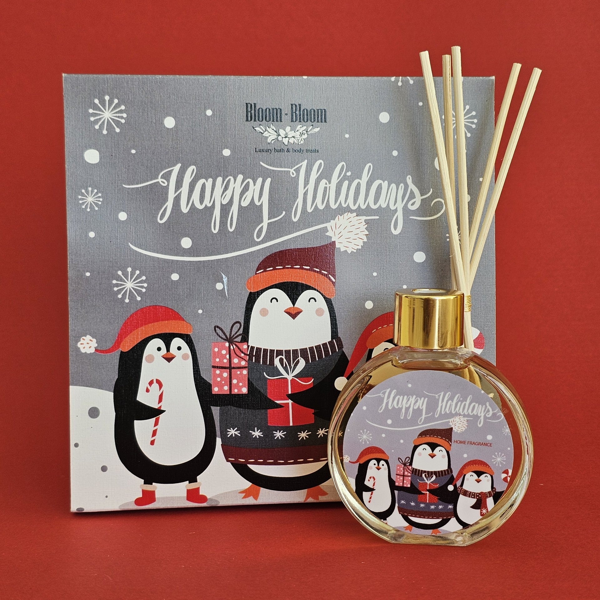 Little penguins Xmas gift box