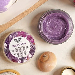 Πήλινγκ χεριών και σώματος Wild Orchid - Bloom-Bloom Luxury Bath & Body treats
